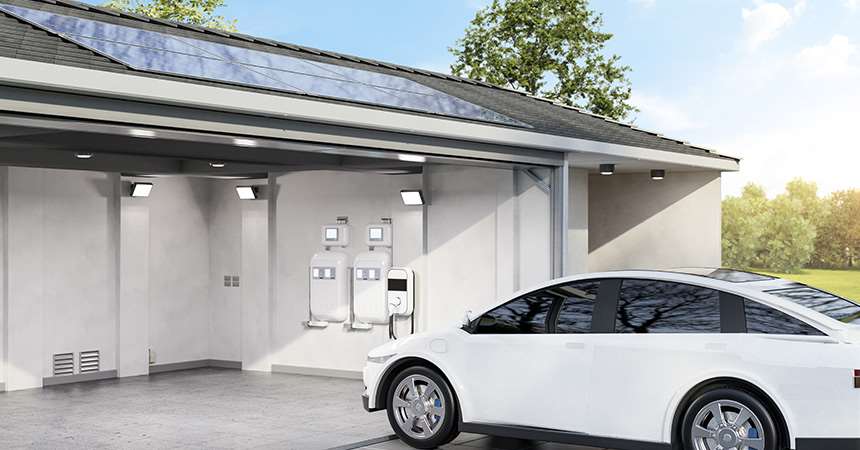 Solar ev deals charger at home